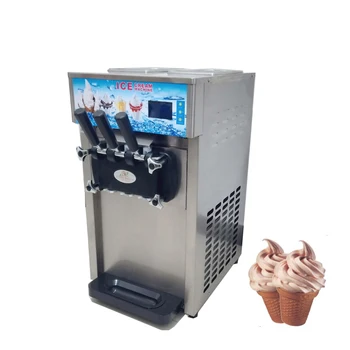 Машина за производство на трехцветного мек сладолед машина за производство на сладолед 220 v/110 В, машина за производство на кисело мляко за сладолед
