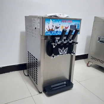 Машина за производство на трехцветного мек сладолед машина за производство на сладолед 220 v/110 В, машина за производство на кисело мляко за сладолед
