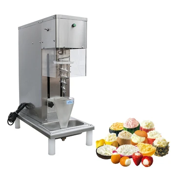 Машина за смесване на замразено кисело мляко, машина за смесване на сладолед за млечни шейкове, търговско обзавеждане за приготвяне на орех сладолед от неръждаема стомана