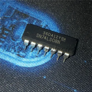 100 бр./лот SN74LS08N 74LS08 DIP-14 логически чип абсолютно нов оригинален автентичен