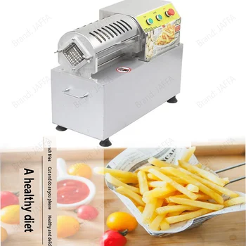 Мултифункционална електрическа машина за производство на чипс търговски домакински съдове автоматична машина за рязане на картофи чипс, пържени Картофи