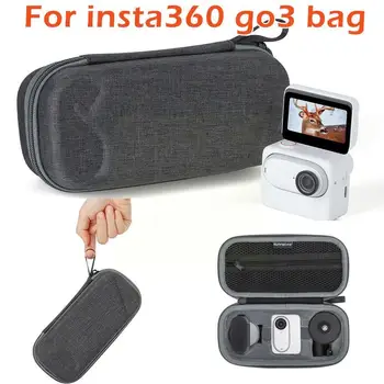 За камерата Insta360 GO 3 Текстилен за Преносим Калъф Мини Чанта За Носене и Устойчив На Надраскване Чанта с Мека Подплата за Insta360 GO 3 Accessori Q3W6