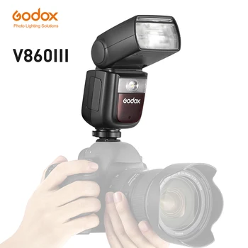 Godox V860 III Led Светкавица За фотоапарат Hss High Speedlight Sync Flash Speedlite TTL 2,4 G 1/8000 s 480 Огнища на Пълна мощност за Canon