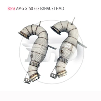 Выпускная система HMD Високопроизводителния тръба за Канализация Benz AMG GT50 E53 CLS450 M256 Двигател 3.0 T