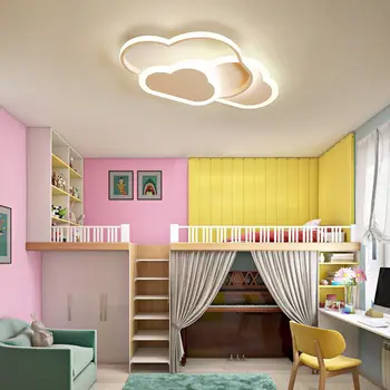 Креативен тавана лампа Cloud, дизайн детска стая, лампа, начало декор, модерен led полилей, cartoony окачен лампа