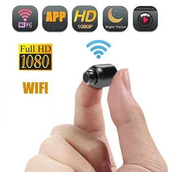 HD 1080P мини WiFi камера камера за сигурност в помещението за нощно виждане откриване на движение на камера за наблюдение видео Рекордер следи бебето