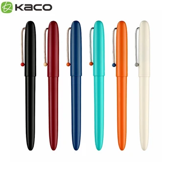 Ретро писалка KACO EF с качулка, гладко писане на преносимото мастилницата, класически цветен подаръчен комплект, опаковка