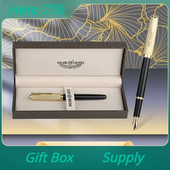 Hero 776 Series Единично подарък кутия дръжка от иридиевого злато Подарък дръжка за бизнес конференции Подарък дръжка за практика писане Бутиков дръжка
