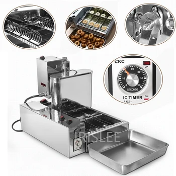 Нов дизайн, мини автоматична електрическа машина за приготвяне на орехови понички, хранителното оборудване, машина за пържене на понички за малки производства