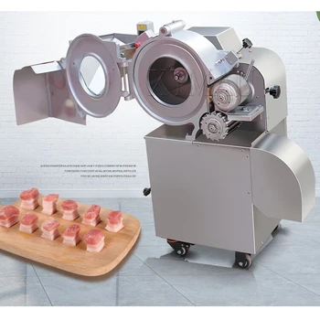 Автоматична машина за нарязване на зеленчуци търговски кубчета Моркови картофи лук на Гранули, нож за нарязване на краставици