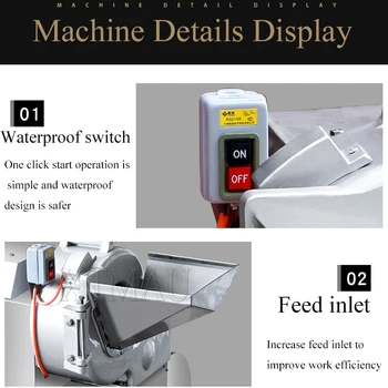 Автоматична машина за нарязване на зеленчуци търговски кубчета Моркови картофи лук на Гранули, нож за нарязване на краставици