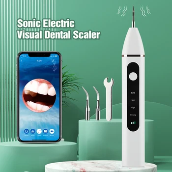 HD-камера Звукова електрическа визуален стоматологичен скалер Средство за почистване на зъбите Отстраняване на зъбната плака Инструменти за избелване на зъбите, устната кухина