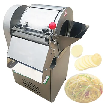 Машина за рязане на зеленчуци, търговски мултифункционална електрическа машина за рязане на сладки картофи, джинджифил, глог