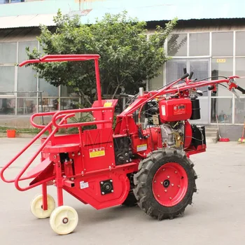 Малка нова ръчно кукурузоуборочная машина домакински однорядная богат на функции за ръчно трактор жътварка